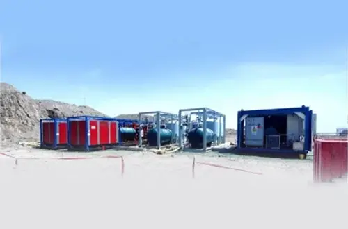 8 -те комплекта на GESO от 350kW въздушни компресори + 1500m3/H системи за генератор на азот помагат на китайската нефтохимическа индустрия на Китай за Xinjiang